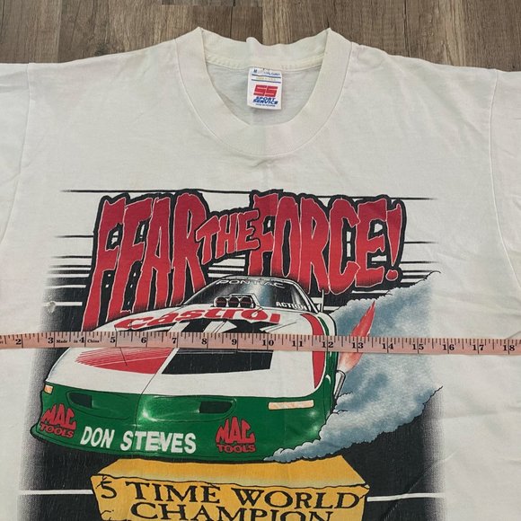 Vintage 96 John Force Nascar Nightmare Racing Tee - Picture 4 of 10